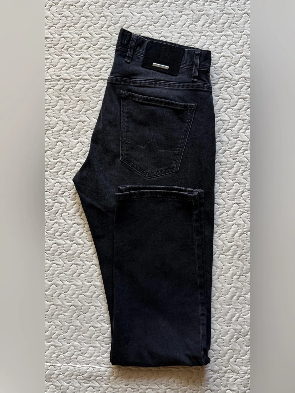 Alberto Premium Business Men’s Tencel Denim Modern Fit Stretch Black Wash 31x32